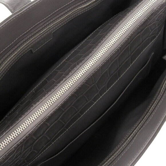 Gucci Jackie Tote Matte Gray Alligator Leather Shoulder Bag - Picture 7 of 8